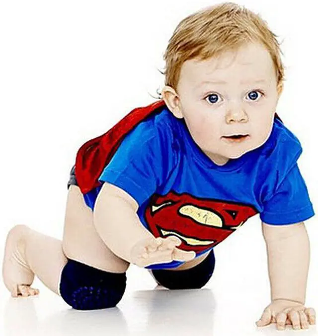 Alt view image 7 of 7 - Baby Crawling Knee Pads Safety Anti-slip Walking Leg Elbow Protectors( Dots, 8 Pairs)