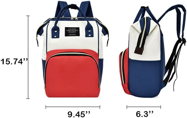 Alt view image 7 of 7 - Baby Bag Large Capacity Diaper Bag Multi-Function Waterproof Backpack Nappy