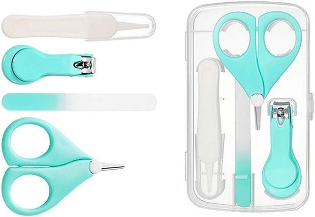 Alt view image 7 of 7 - 4-in-1 Baby Newborn Grooming Kit Nail Clippers Scissor Nail File Tweezer Set