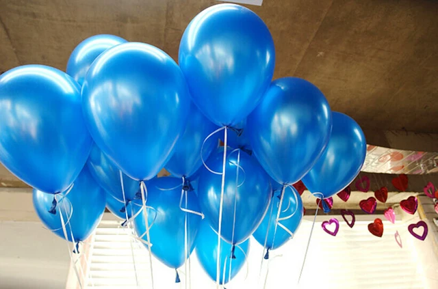 Alt view image 4 of 5 - 100pcs 10 inch Pearl Latex Colorful Thickening Wedding Party Birthday Balloon