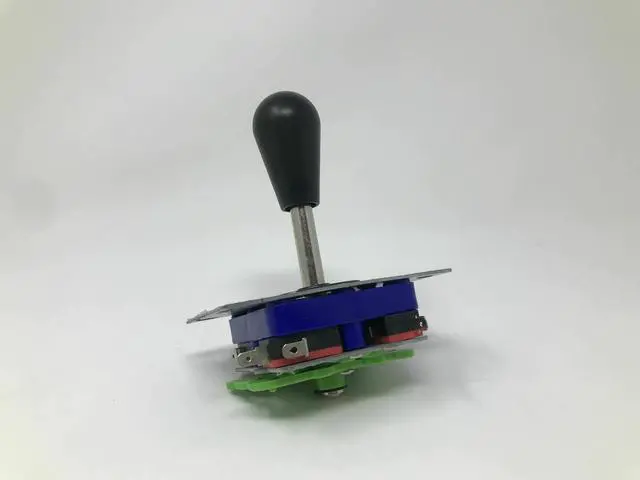 Alt view image 2 of 5 - Happ American Competition Style Arcade Joystick BLACK 4/8 Way Elliptical Handle