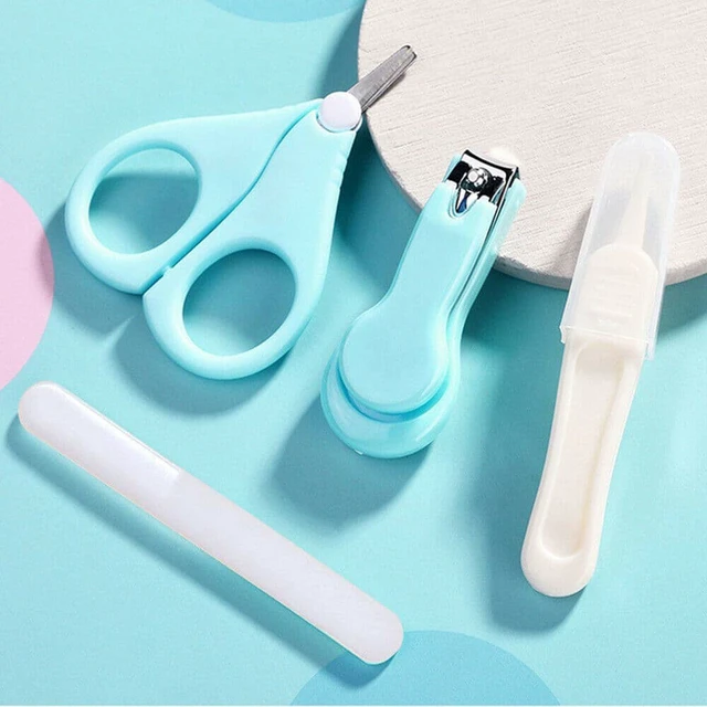 Alt view image 5 of 7 - 4-in-1 Baby Newborn Grooming Kit Nail Clippers Scissor Nail File Tweezer Set