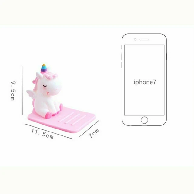 Alt view image 2 of 3 - Cute Unicorn Phone Stand Anti slip Car Table Phone Tablet Holder Bracket