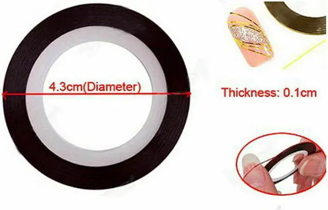 Alt view image 6 of 7 - 32Pcs Mixed Colors Rolls Striping Tape Line DIY Nail Art Tips Decoration Sticker