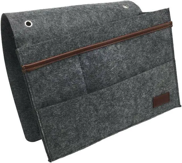 Alt view image 2 of 7 - 2 Pack Bedside Caddy Storage Organizer Sofa Desk 6 Pockets Phone Remote Control