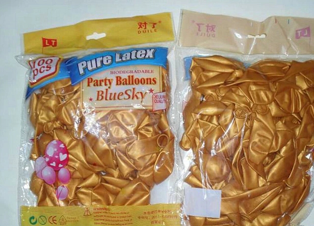 Alt view image 4 of 4 - 100pcs 10 inch Pearl Latex Colorful Thickening Wedding Party Birthday Balloon