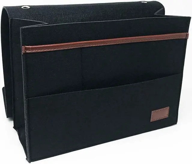 Alt view image 2 of 7 - 2 Pack Bedside Caddy Storage Organizer Sofa Desk 6 Pockets Phone Remote Control