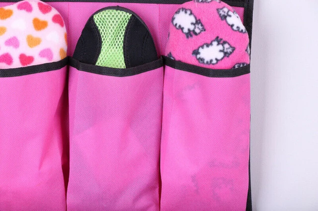 Alt view image 5 of 7 - 20 Pocket Over the Door Shoe Organizer Rack Hanging Storage Hanger