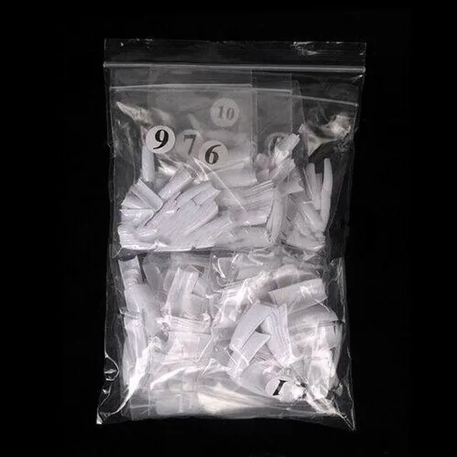 Alt view image 4 of 7 - 1000 Pcs Coffin Nail Tips Long Square French Fake False Nails Transparent