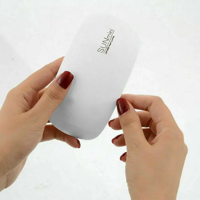 Alt view image 7 of 7 - Nails Lamp LED Light Potable Mini UV LED Lamp Nail Dryer Gel Nail Art Tool 6W( 2 Pack)