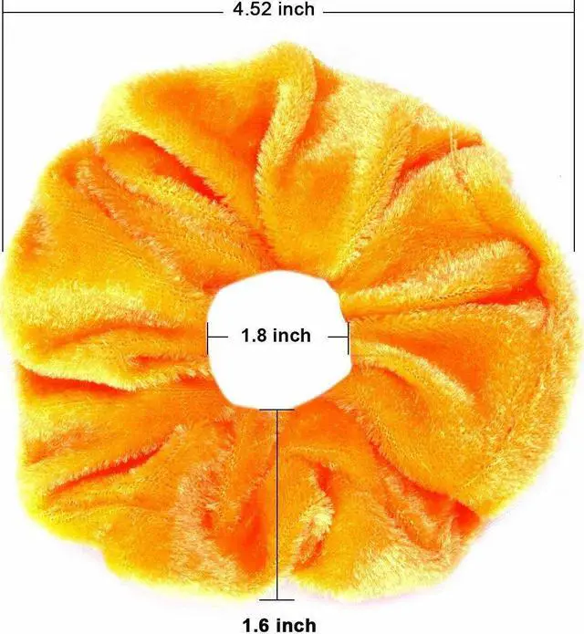 Alt view image 5 of 7 - 30 pcs Hair Scrunchies Gold Velvet Elastics Bands Ties Scrunchy Bands Ties Rope