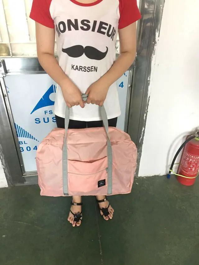 Alt view image 5 of 7 - Foldable Travel Luggage Carry-on Shoulder Duffle Bag Lightweight Sport Tote