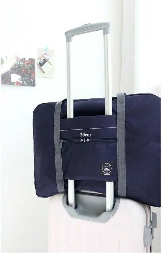 Alt view image 4 of 4 - Foldable Travel Luggage Carry-on Shoulder Duffle Bag Lightweight Sport Tote
