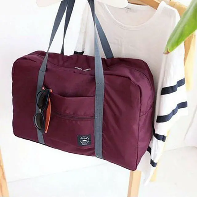 Alt view image 3 of 7 - Foldable Travel Luggage Carry-on Shoulder Duffle Bag Lightweight Sport Tote