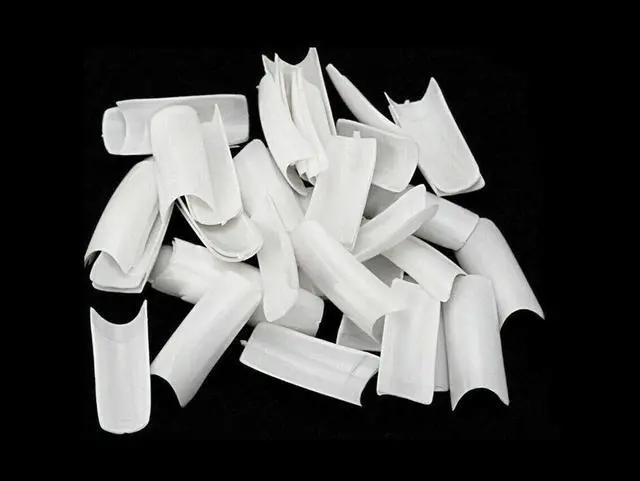 Alt view image 5 of 7 - 1000 Pcs Coffin Nail Tips Long Square French Fake False Nails Transparent