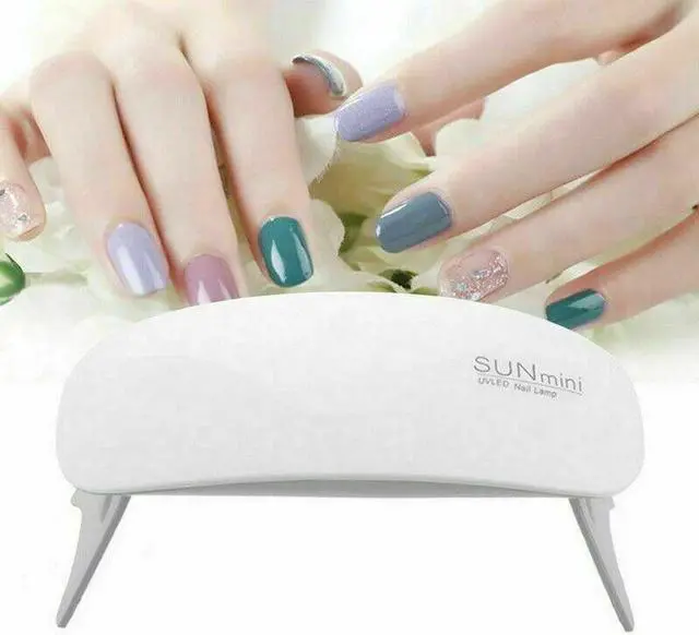 Alt view image 5 of 7 - Nails Lamp LED Light Potable Mini UV LED Lamp Nail Dryer Gel Nail Art Tool 6W( 2 Pack)