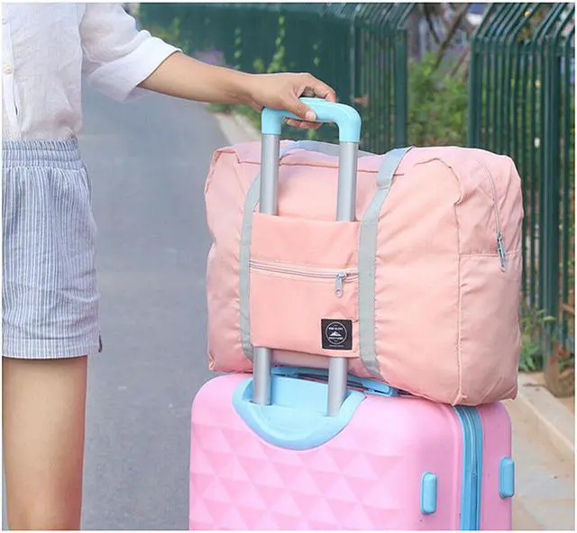 Alt view image 3 of 7 - Foldable Travel Luggage Carry-on Shoulder Duffle Bag Lightweight Sport Tote
