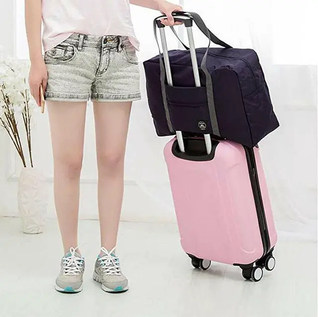 Alt view image 3 of 4 - Foldable Travel Luggage Carry-on Shoulder Duffle Bag Lightweight Sport Tote