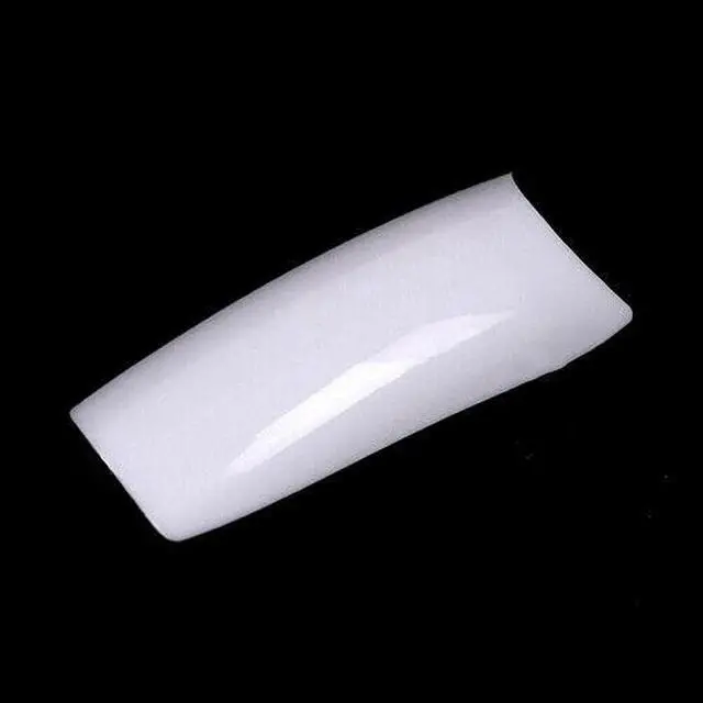Alt view image 3 of 7 - 1000 Pcs Coffin Nail Tips Long Square French Fake False Nails Transparent