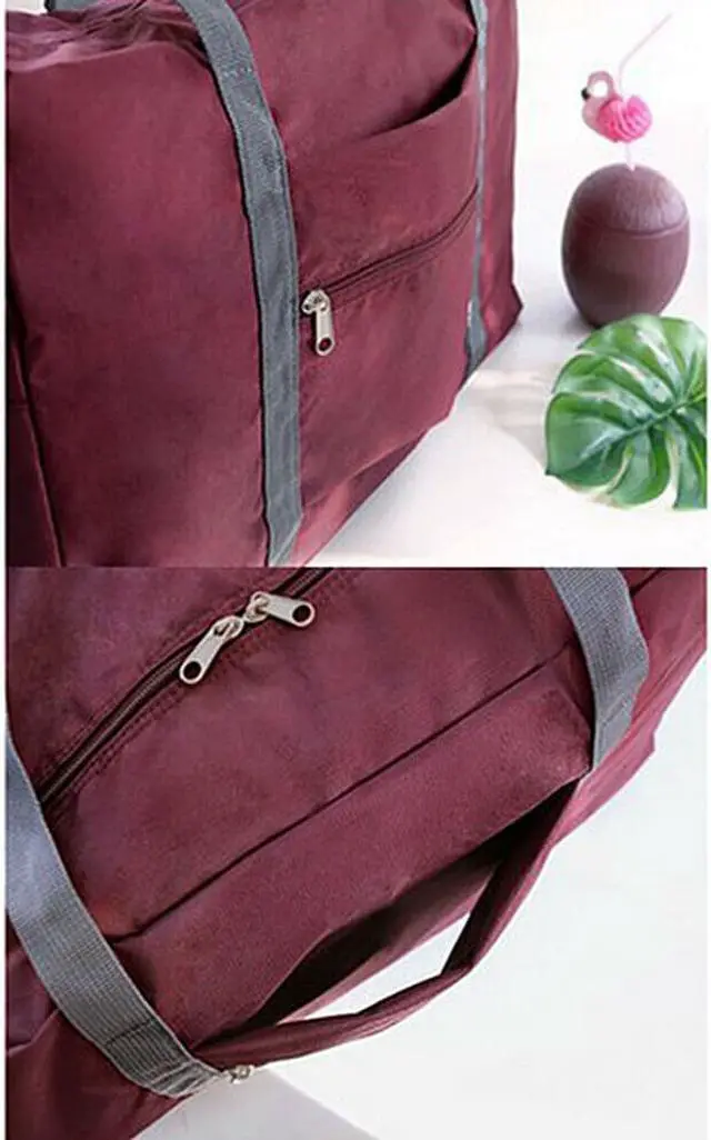 Alt view image 6 of 7 - Foldable Travel Luggage Carry-on Shoulder Duffle Bag Lightweight Sport Tote