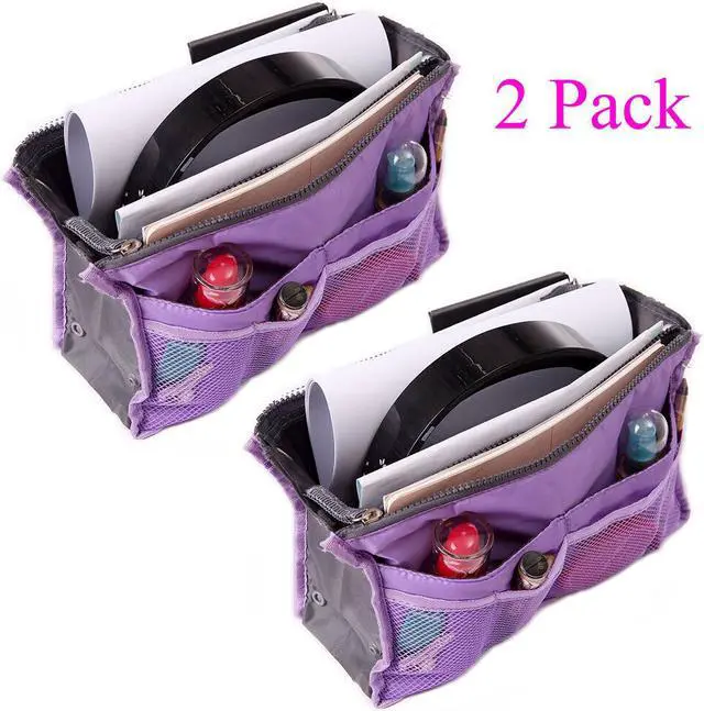 Main image of 2 Pack Travel Insert Handbag Purse Large Liner Organizer Tidy Bags
