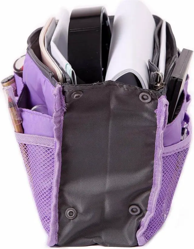 Alt view image 2 of 4 - 2 Pack Travel Insert Handbag Purse Large Liner Organizer Tidy Bags