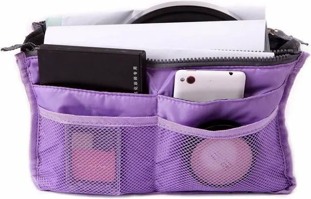 Alt view image 4 of 4 - 2 Pack Travel Insert Handbag Purse Large Liner Organizer Tidy Bags