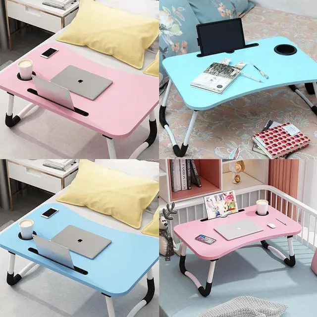 Alt view image 3 of 5 - US 1 Pcs Portable Adjustable Laptop Desk Foldable Study Bed Table Stand