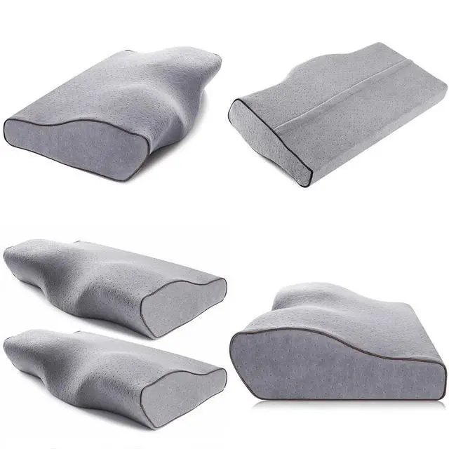 Alt view image 5 of 5 - US 2 Pack Contour Memory Foam Pillows for Neck Pain Relief with Washable Cover