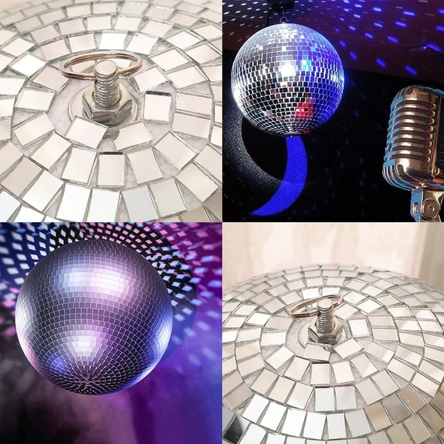 Alt view image 2 of 5 - US 12" Mirror Glass Disco Ball Large Home Party Club DJ Dance Stage Lighting