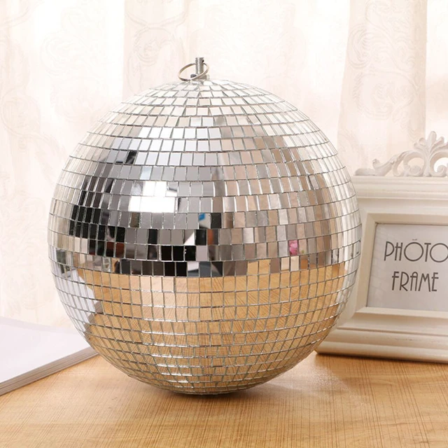 Alt view image 3 of 5 - US 12" Mirror Glass Disco Ball Large Home Party Club DJ Dance Stage Lighting