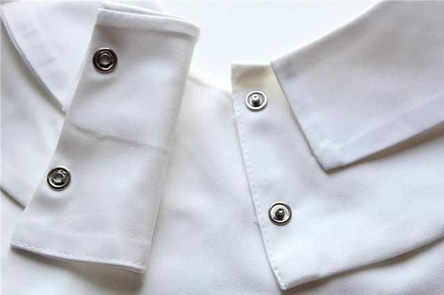 Alt view image 2 of 5 - Choker Necklace Unisex Women Peter Pan Detachable Lapel Shirt Fake False Collar