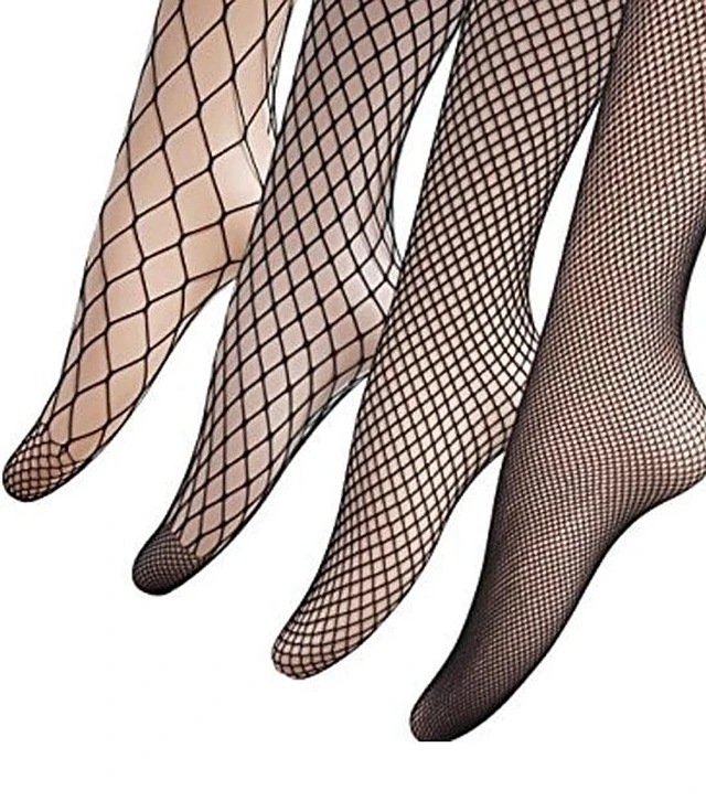 Alt view image 5 of 6 - Women Fishnet Stocking Cross Seamless Nylon Mesh Tights Pantyhose Black