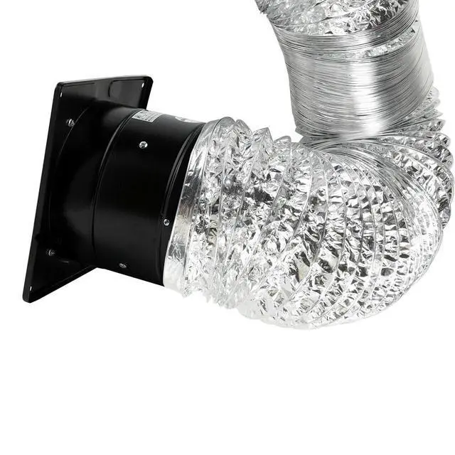 Alt view image 3 of 7 - US 4~8'' Exhaust Fan Ventilation Extractor Fan Wall-Mounted Blower Anti-backflow 6 Inch