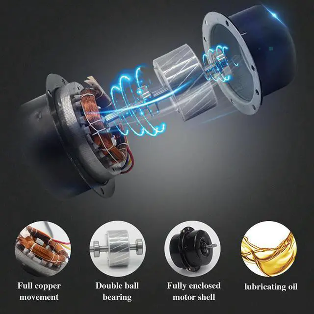 Alt view image 6 of 7 - US 4~8'' Exhaust Fan Ventilation Extractor Fan Wall-Mounted Blower Anti-backflow 6 Inch