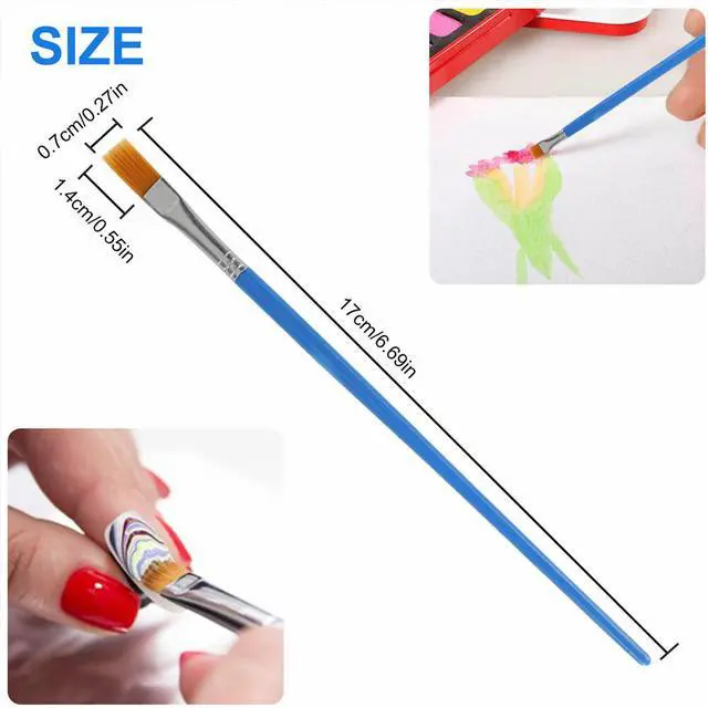 Alt view image 3 of 5 - US 200 Pcs Artist Acrylic Paint Brushes Watercolour Painting Craft Art Model