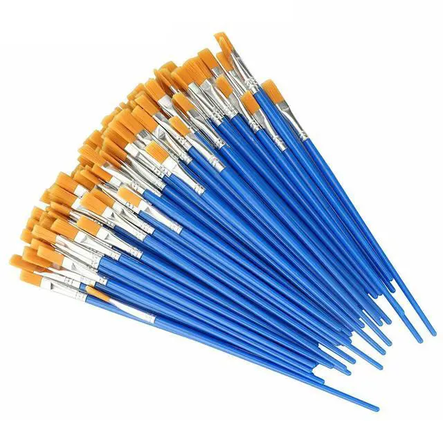 Main image of US 200 Pcs Artist Acrylic Paint Brushes Watercolour Painting Craft Art Model