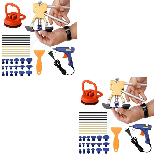 Alt view image 4 of 5 - US 32Pc Set Car Paintless Dent Repair Puller Remover Lifter Kit Dint Hail Damage