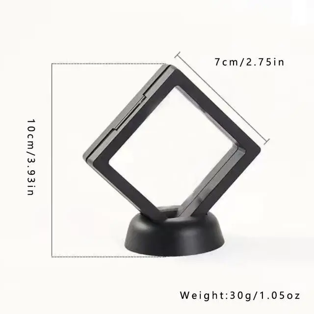 Alt view image 4 of 5 - US 20 Pcs Coin Display Box 3D Floating Frame Display Holder Jewelry Challenge