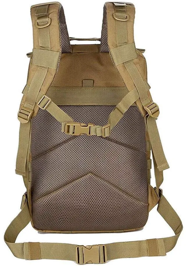 Alt view image 2 of 5 - US 45L Large Military Tactical Backpacks Army Assault Pack Hiking Treek Rucksack