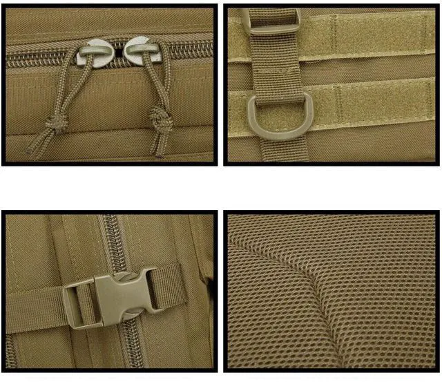 Alt view image 3 of 5 - US 45L Large Military Tactical Backpacks Army Assault Pack Hiking Treek Rucksack