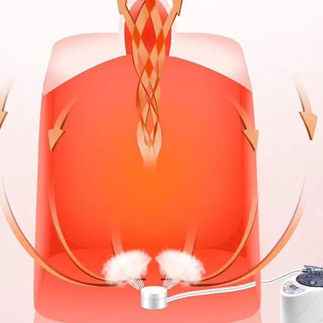 Alt view image 2 of 5 - US Fashion One Person Full Body Spa Weight Loss Detox Therapy Sauna Steamer Pot