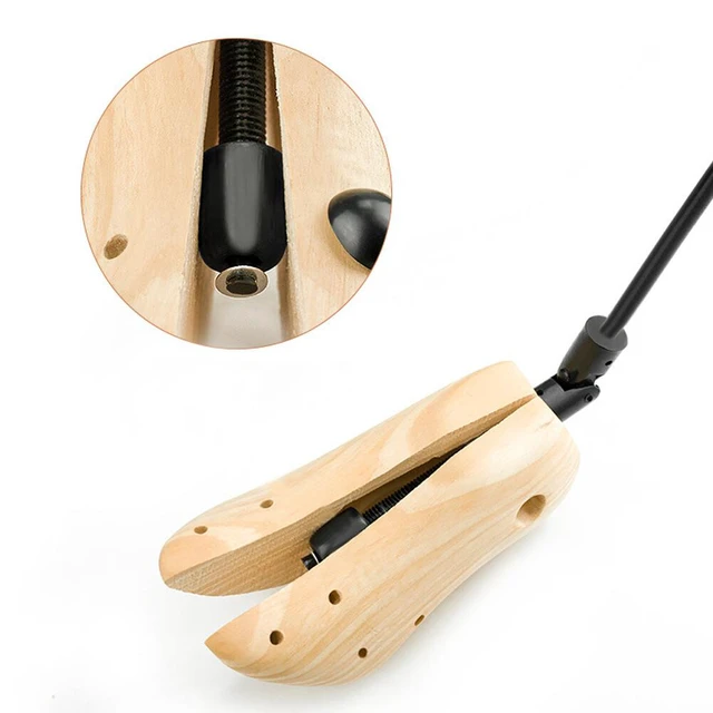 Alt view image 5 of 5 - US 2 Pair Boot Stretcher Shoe Shaper Wooden Western Cowboy Boot Tree Expande S