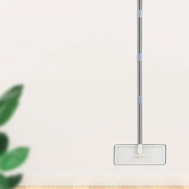 Alt view image 3 of 5 - US 1 Sets Flat Mop Bucket System Reusable Microfiber Pads Cleaning Wet Dry Use