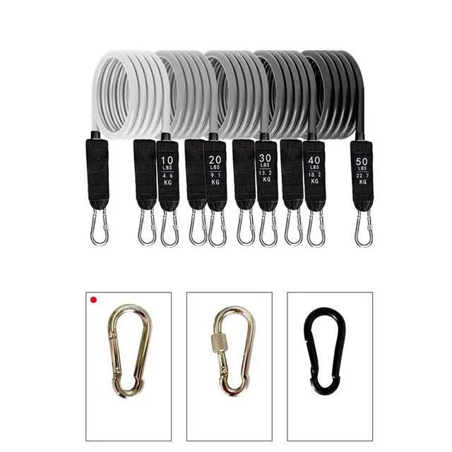Alt view image 5 of 5 - US 1 Sets of 11 Pcs Resistance Band Physical Therapy Workout Yoga Abs Exercise
