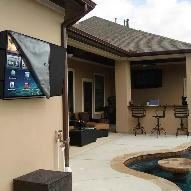 Alt view image 3 of 5 - US Outdoor TV Cover For Flat Screens - Weatherproof Television Protector