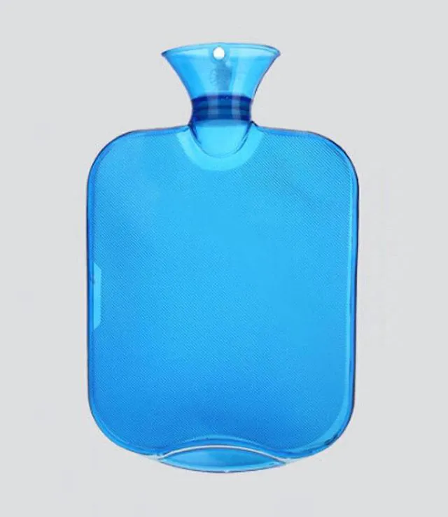 Alt view image 2 of 5 - Large PVC Rubber HOT WATER BOTTLE Bag WARM Relaxing Heat / Cold Therapy 2 Liter