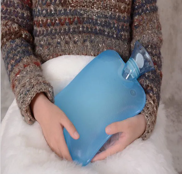 Alt view image 5 of 5 - Large PVC Rubber HOT WATER BOTTLE Bag WARM Relaxing Heat / Cold Therapy 2 Liter