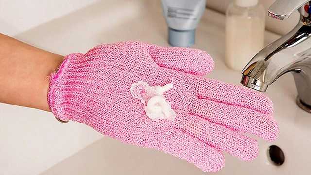 Alt view image 3 of 5 - US 6 PCS Exfoliating Spa Bath Gloves Shower Soap Clean Hygiene Wholesale Lots