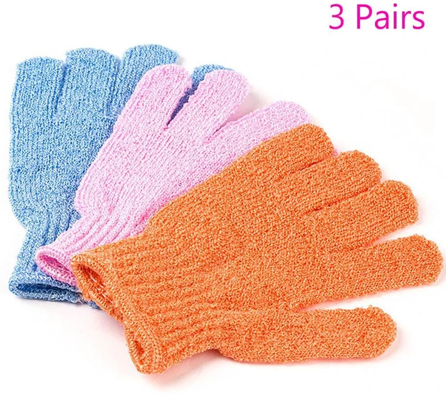 Main image of US 6 PCS Exfoliating Spa Bath Gloves Shower Soap Clean Hygiene Wholesale Lots